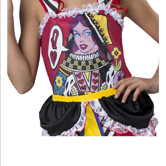 Alice In Wonderland "Queen of Hearts Costume - Picture 3 of 3